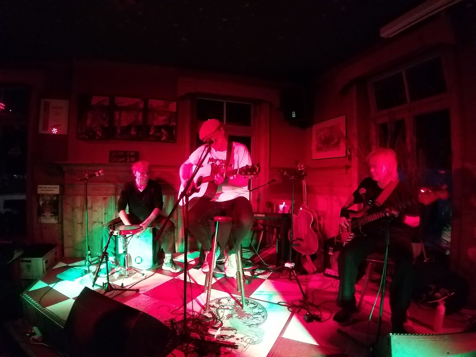 Live-Band spielt auf der Bühne im Zodiak